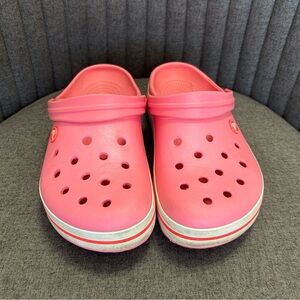 Pink Crocs Crocband Clogs
